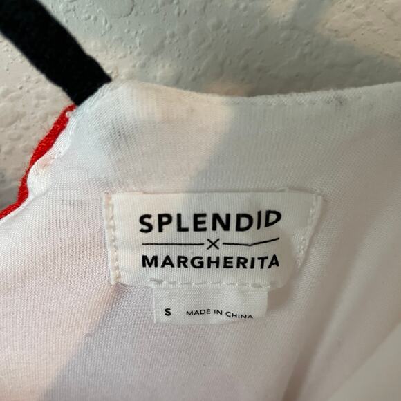 Margherita Missoni X Splendid Striped Dress Navy Blue White and Red - Picture 6 of 8